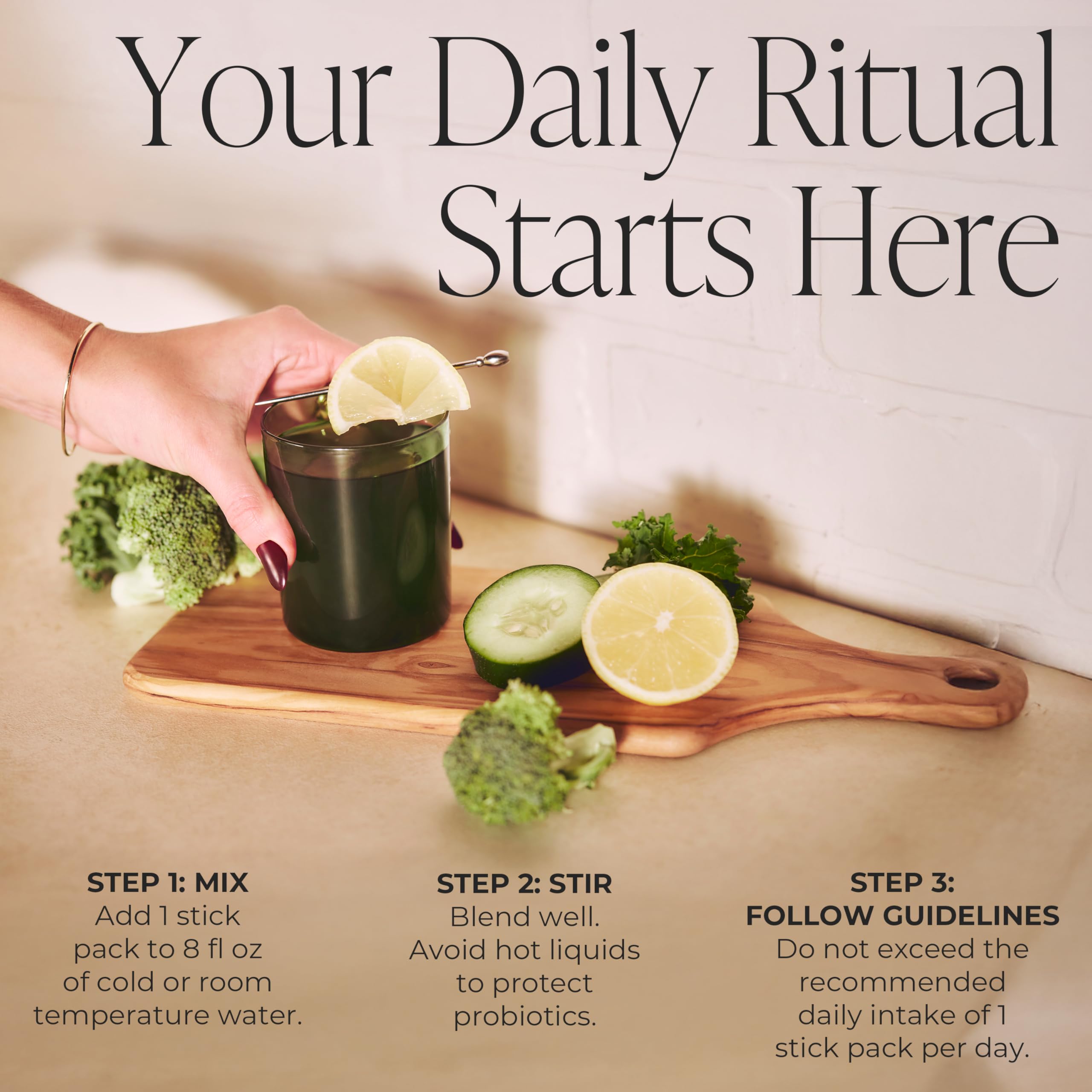Arbonne GreenSynergy Elixir vegan gluten-free label emphasizes plant-based wellness benefits.