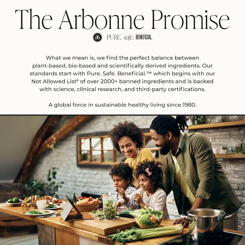 Arbonne OmniGut packaging displayed for daily use.