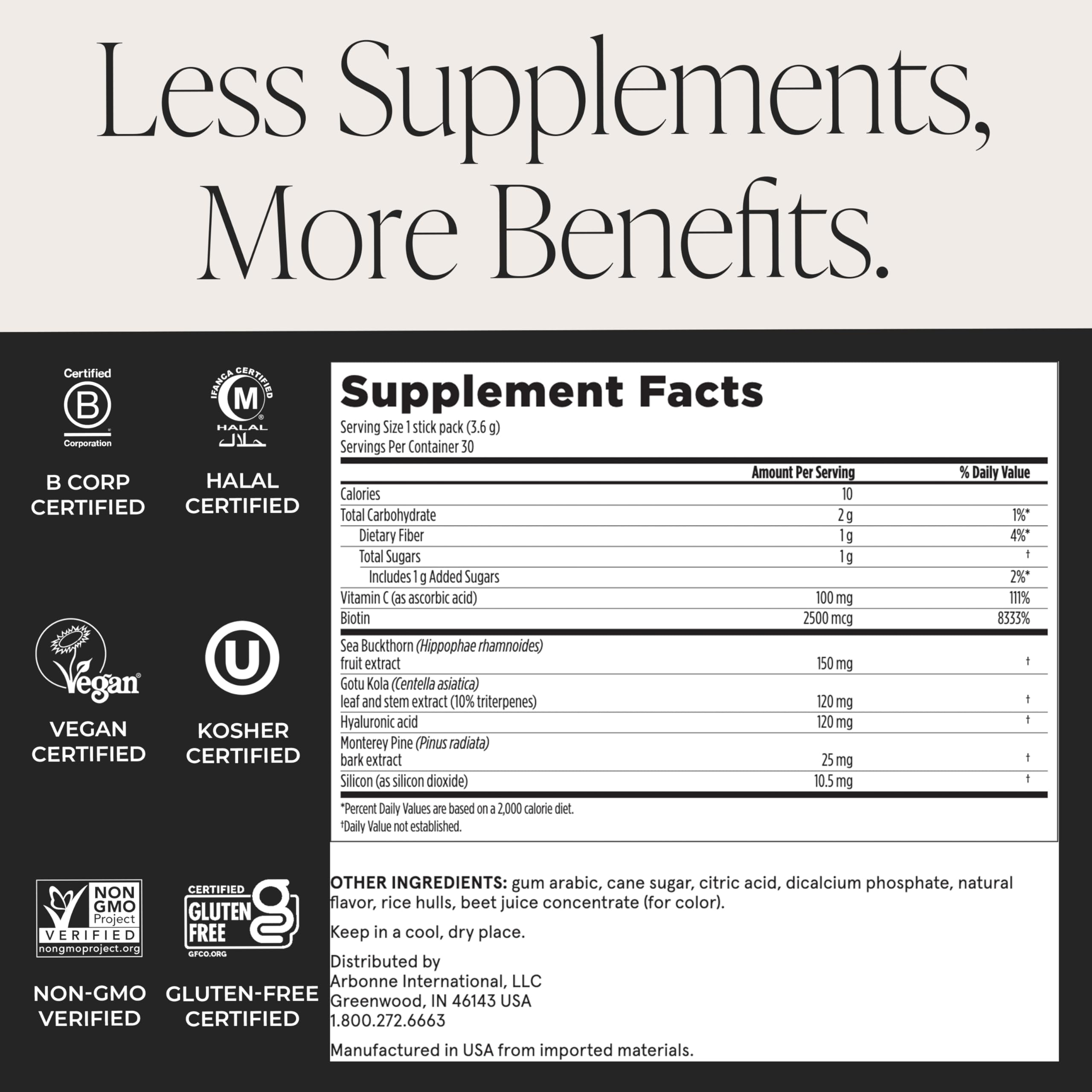 Arbonne SkinElixir antioxidants with sea buckthorn and pine bark