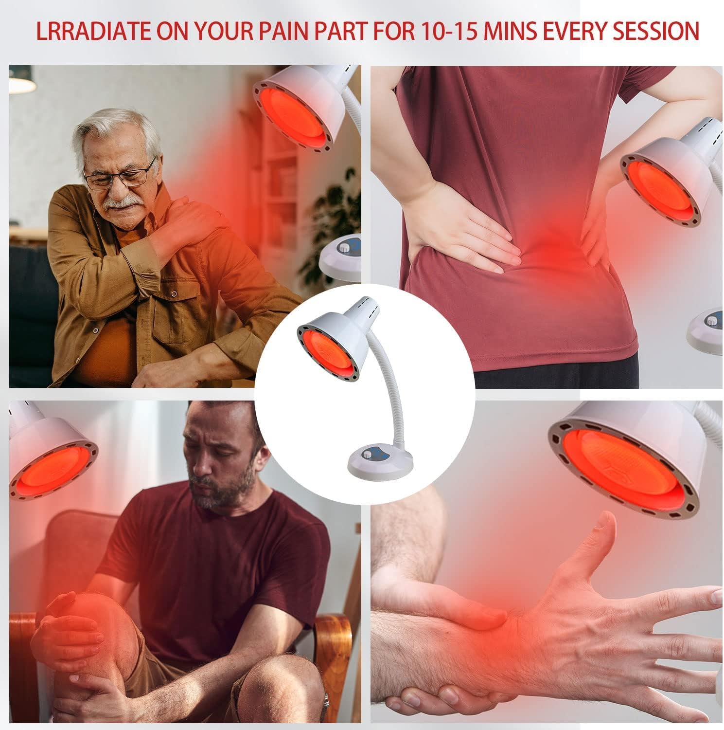 Arc De TP lamp used for pain relief and daily wellness routines.