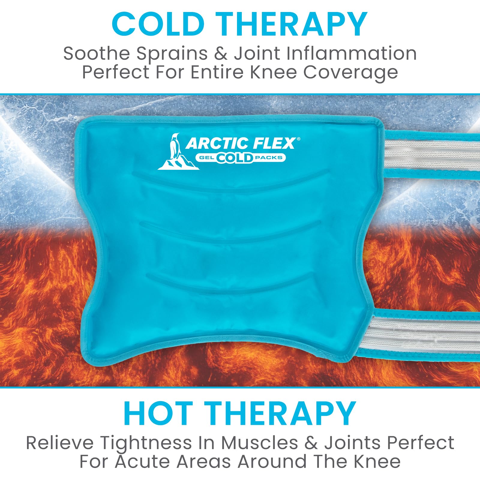 Arctic Flex hip ice pack wrap large 13x10 inch coverage.