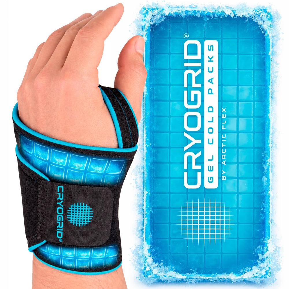 Arctic Flex Cryogrid left wrist wrap delivers even cold therapy coverage
