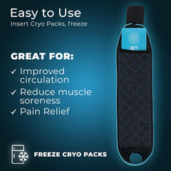 Arctic Flex Cryogrid wrist wrap secure-strap ensures stable placement during activity