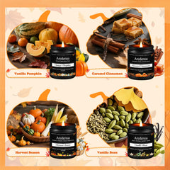 Aredenua Harvest Season candle ideal for festive living spaces