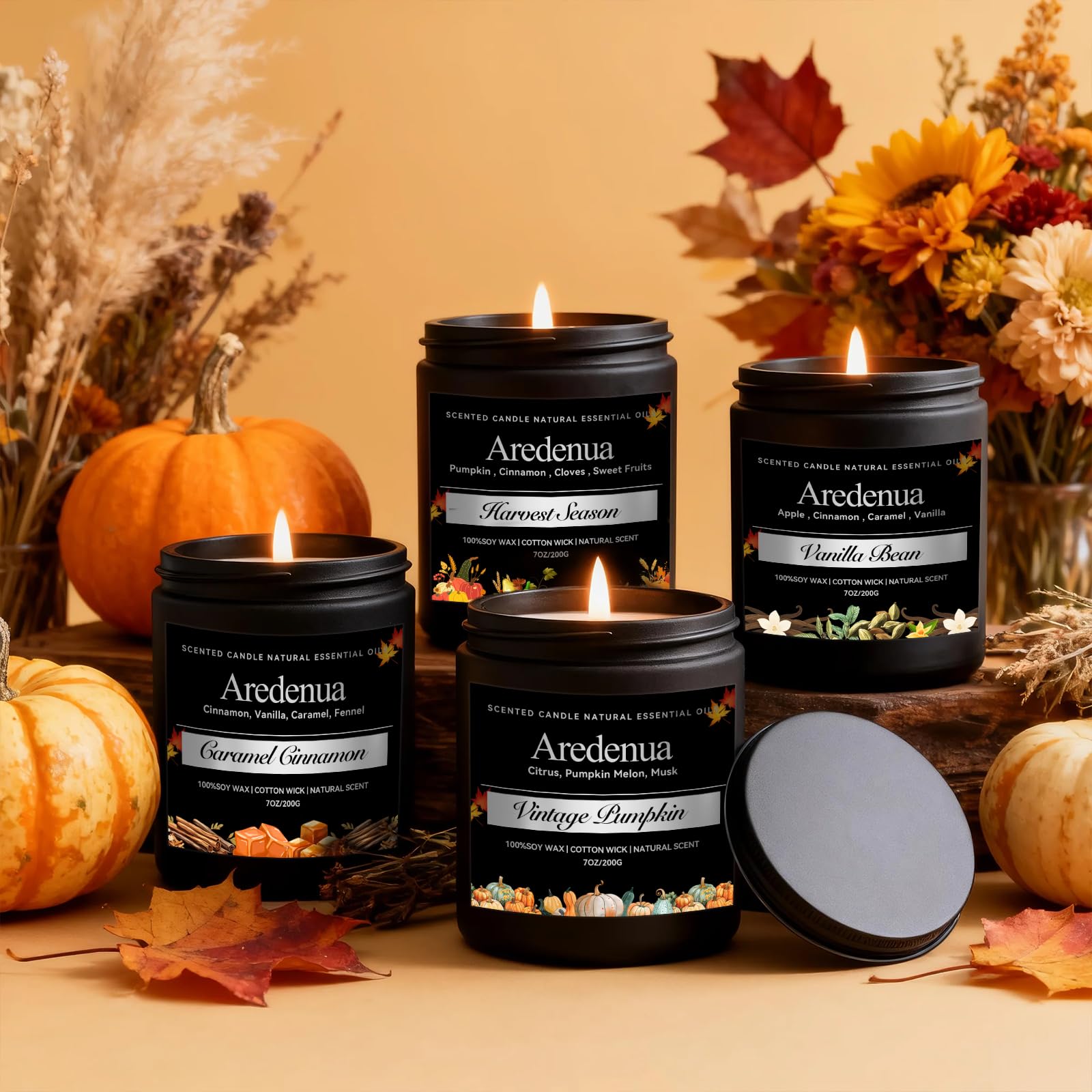 Aredenua Soy wax candles with long-lasting fragrance release