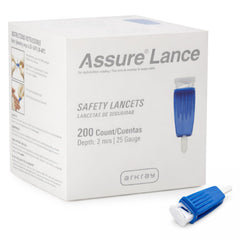 ARKAY Assure Lance 25G lancet pack for convenient home testing.