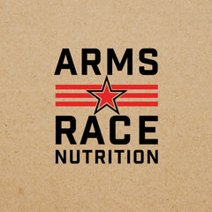 Arms Race Immunity Greens ingredients panel highlights TruServ and probiotics.