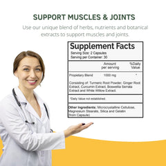 Arnica extract application point shows traditional comfort support for muscle use
