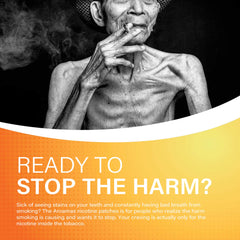 Aroamas Cot 24-hour patch applied to skin between doses