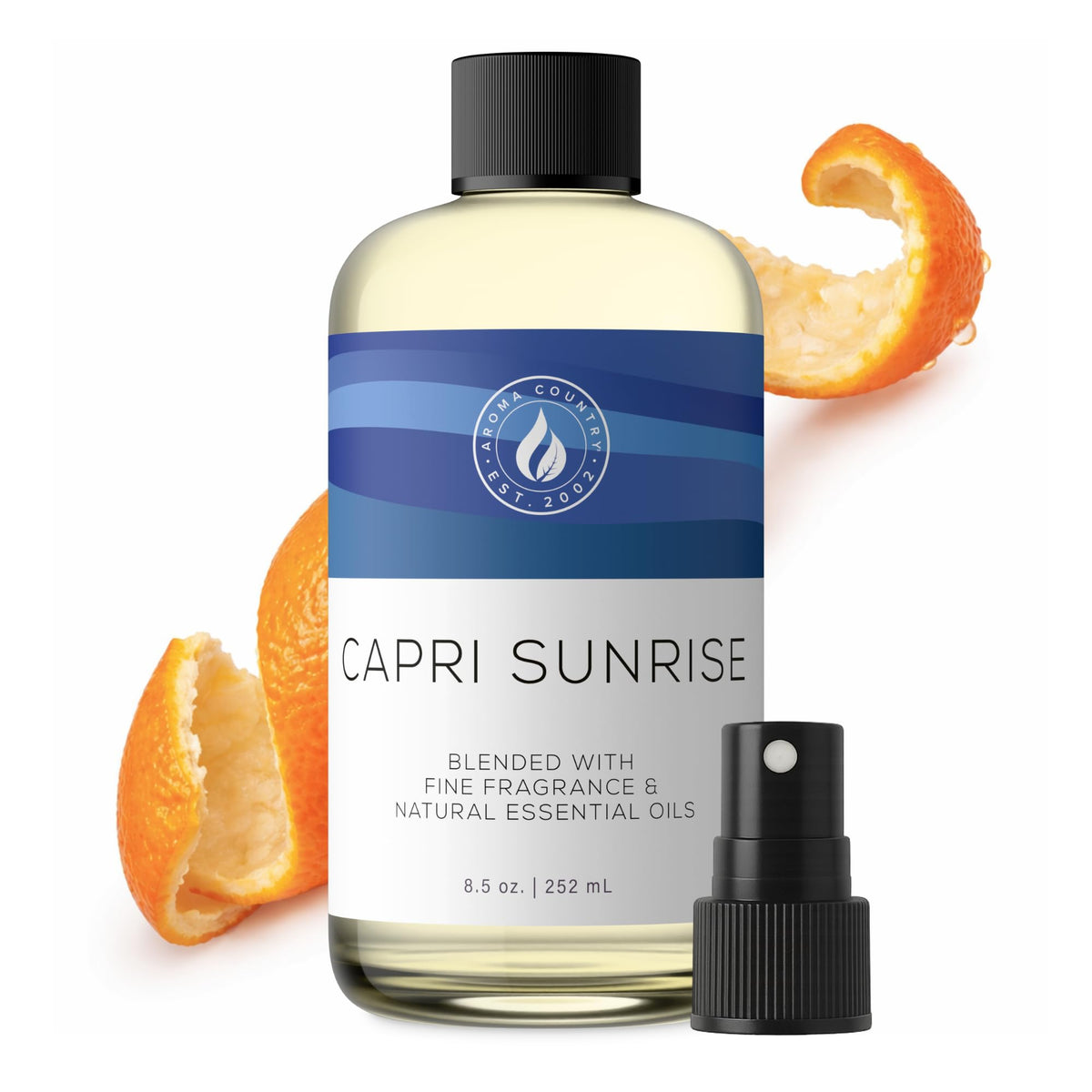 Aroma Country Capri Sunrise Diffuser Oil, volcano-inspired scent for long-lasting room fragrance.