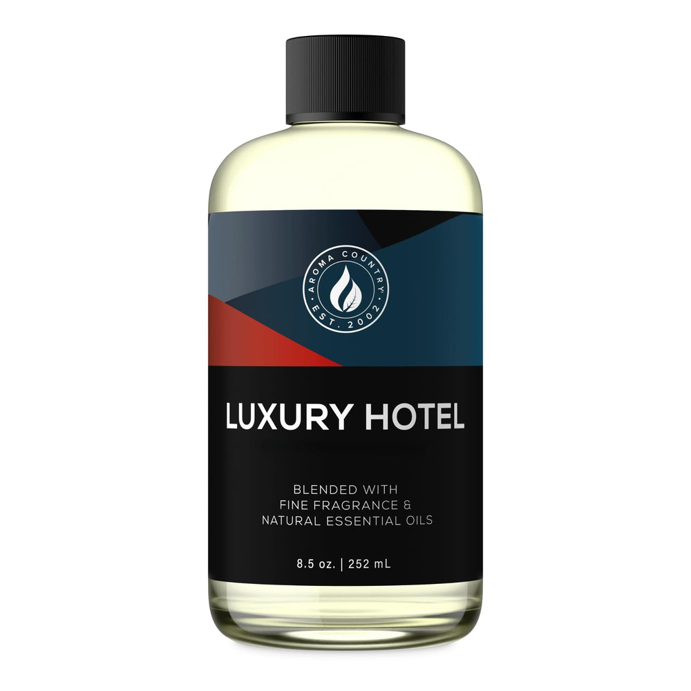 AROMA COUNTRY Ritzy Luxury Hotel Diffuser Oil bottle for long-lasting hotel-inspired fragrance.