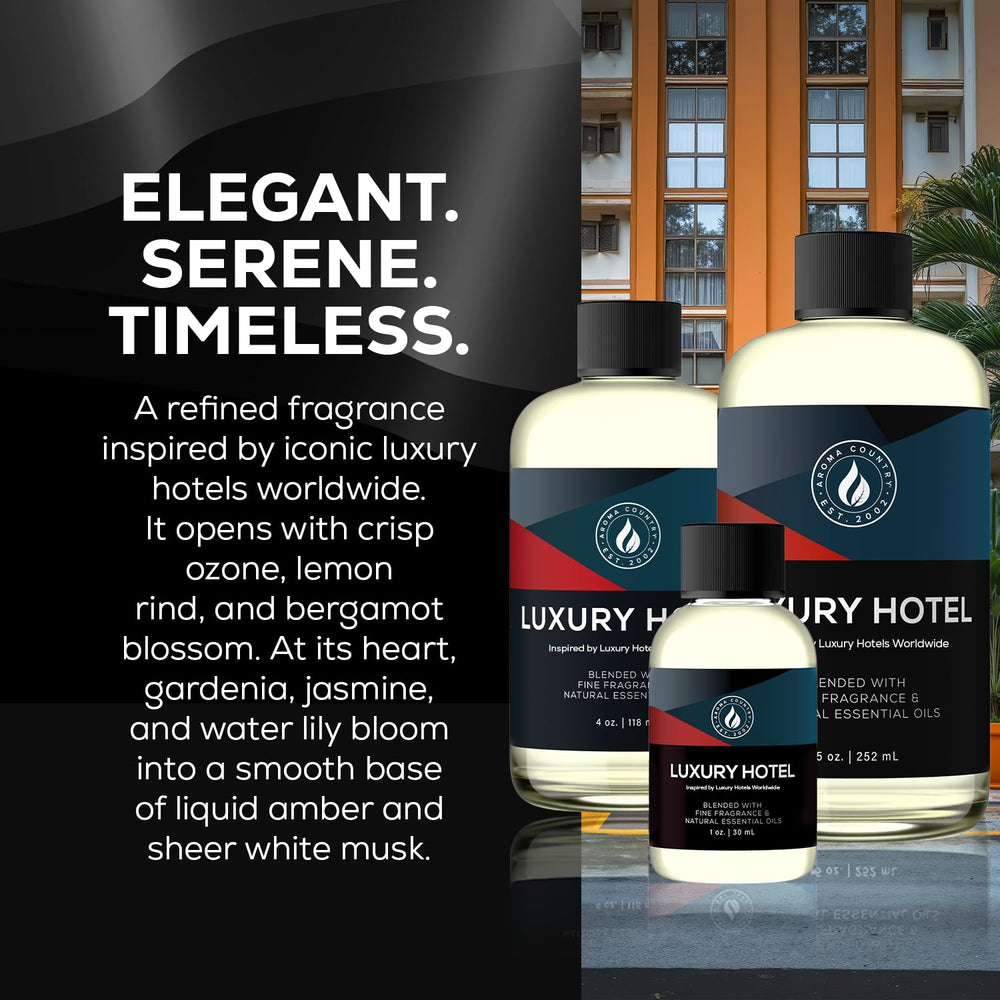AROMA COUNTRY Ritzy Luxury Hotel Diffuser Oil diffuser in use creates a refined atmosphere.