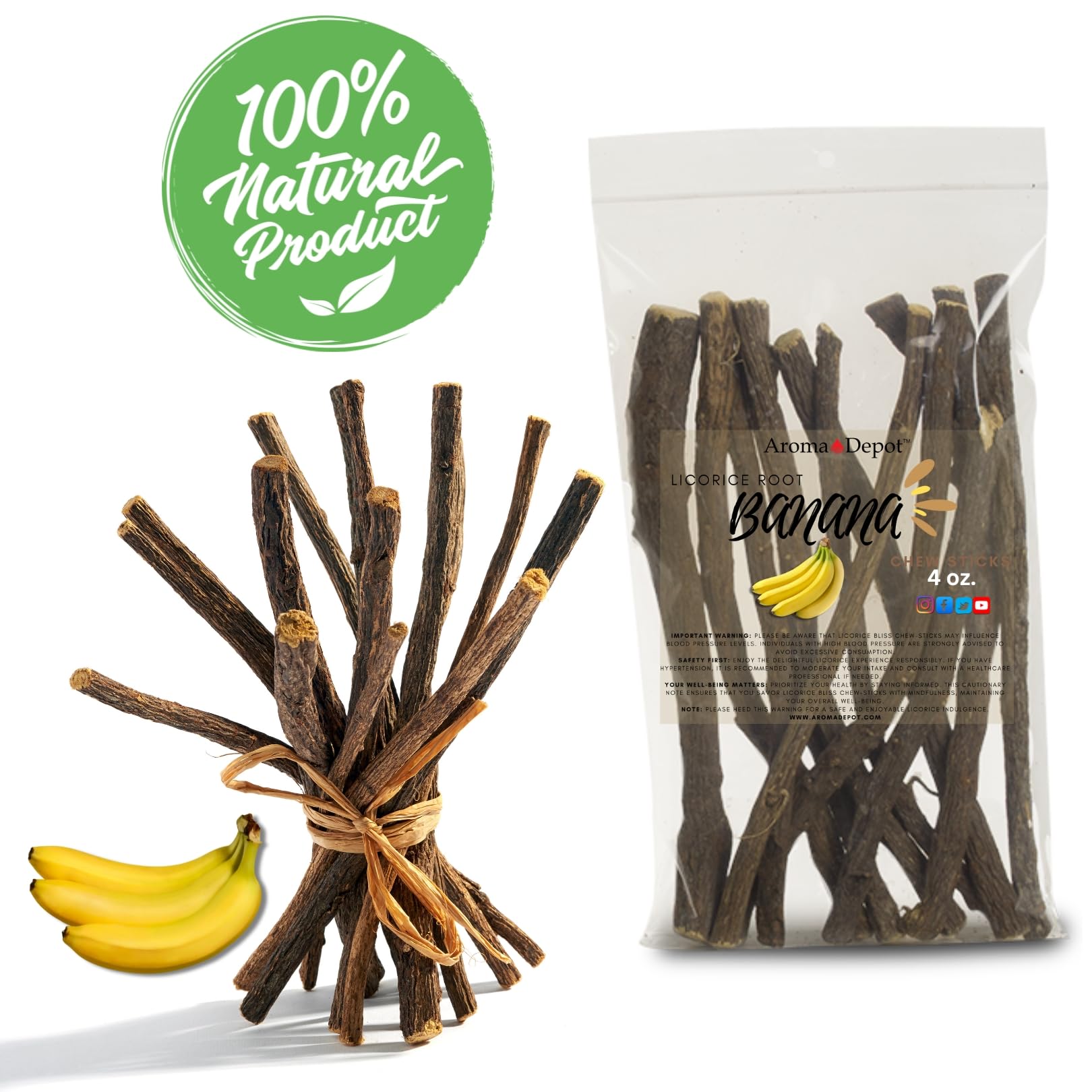 Aroma Depot mango licorice chew stick with tangy, tropical flair.
