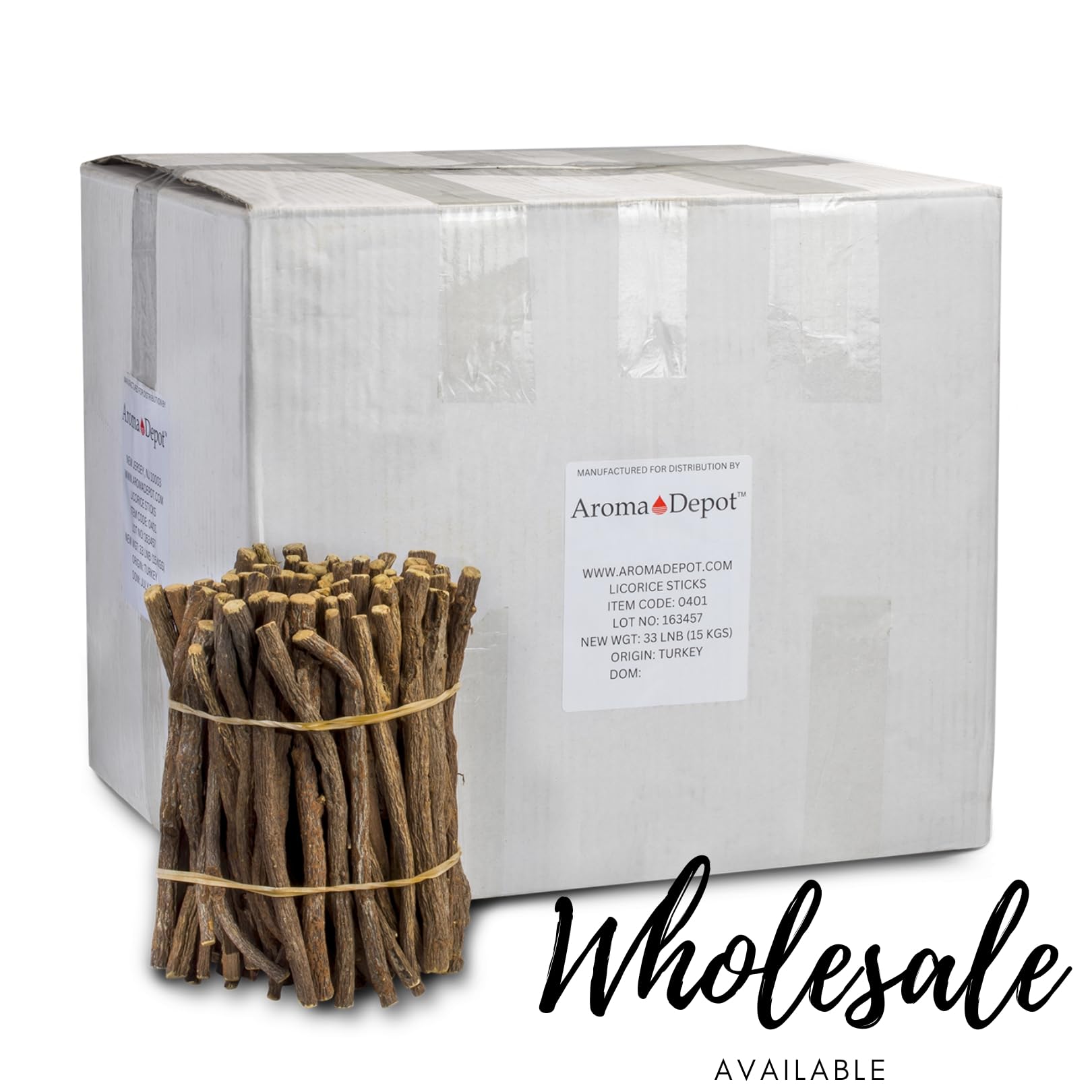 Aroma Depot white cake licorice chew stick with cake-like sweetness.