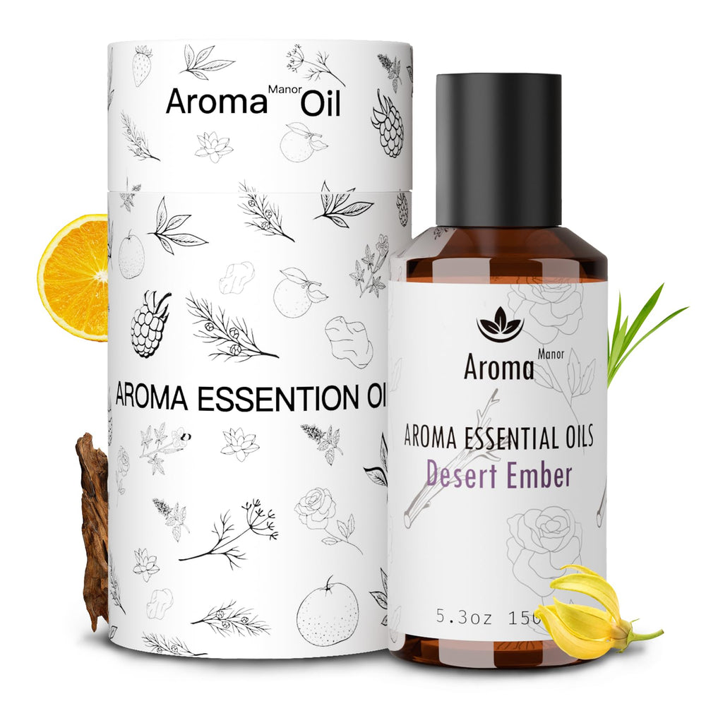 Aroma Manor Desert Ember top notes of oud and saffron invite luxurious atmosphere