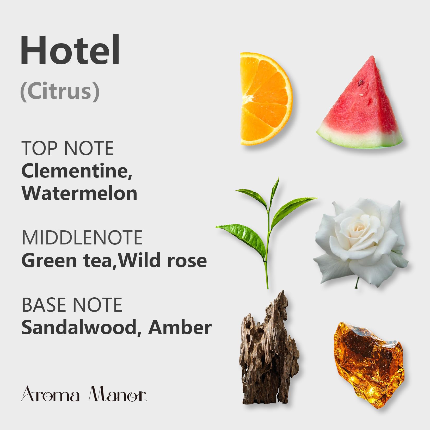 Bedroom setup with Aroma Manor for calming, spa-like scent.