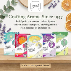 AROMA STICKERS Original Blend Focus lemongrass scent for focused work sessions