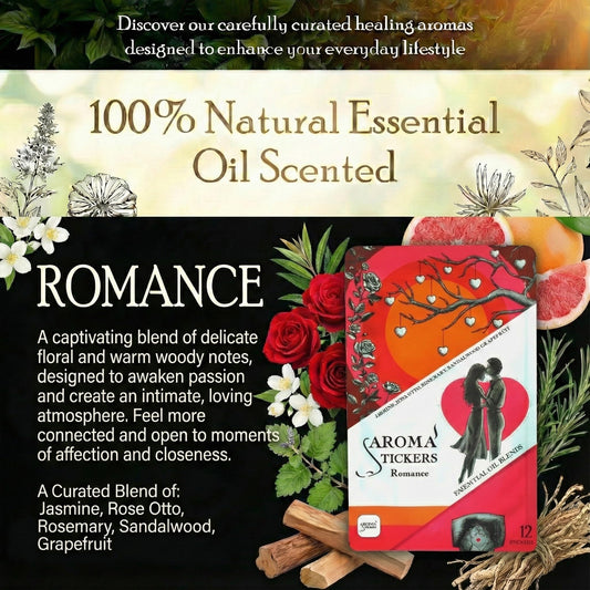 AROMA STICKERS Jasmine note on mask for uplifting floral scent