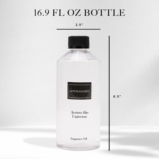 Aroma360 Across The Universe diffuser oil pour captures rain-kissed florals and citrus
