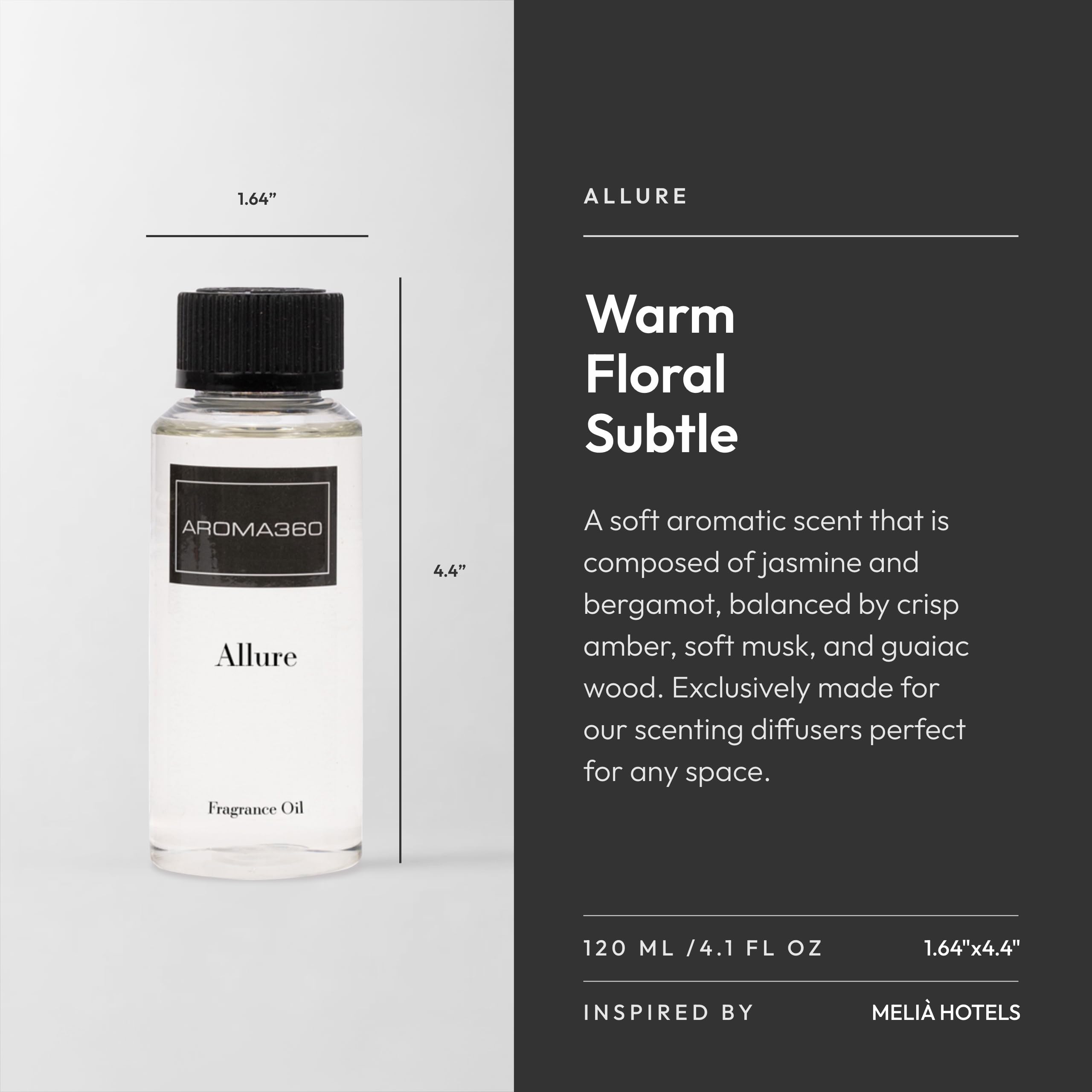 Aroma360 Allure diffuser in room creates a balanced, inviting ambience.