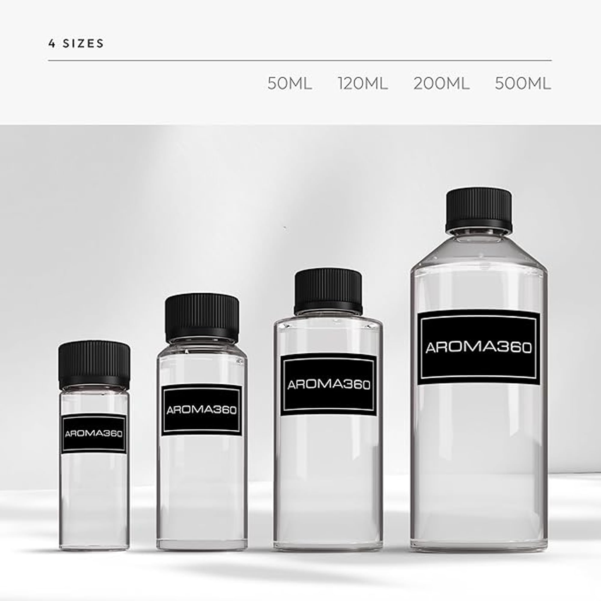 Aroma360 Black Diffuser Oil Blend with Tiare flower accent evokes tropical elegance