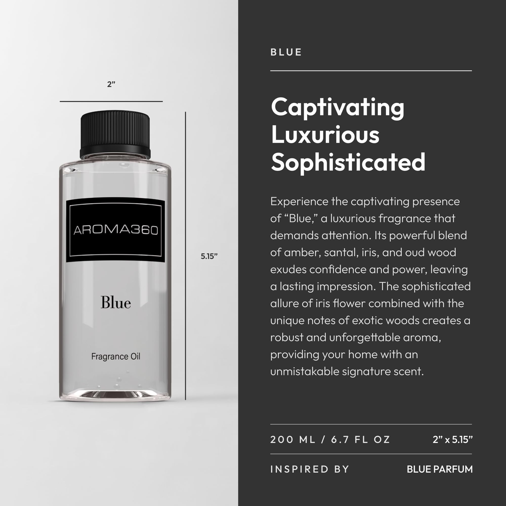 Aroma360 Blue packaging communicates luxury and safety for informed choice.