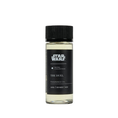 Aroma360 The Duel fragrance oil bottle shown in premium packaging for upscale hotel rooms.