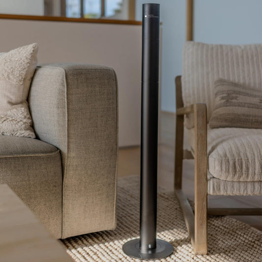 Aroma360 Tower Diffuser front view with hotel-style aesthetics