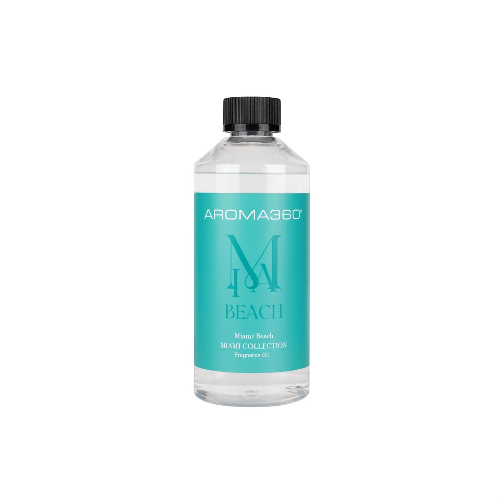 Aroma360 Miami Beach fragrance oil bottle for a luxurious diffuser experience