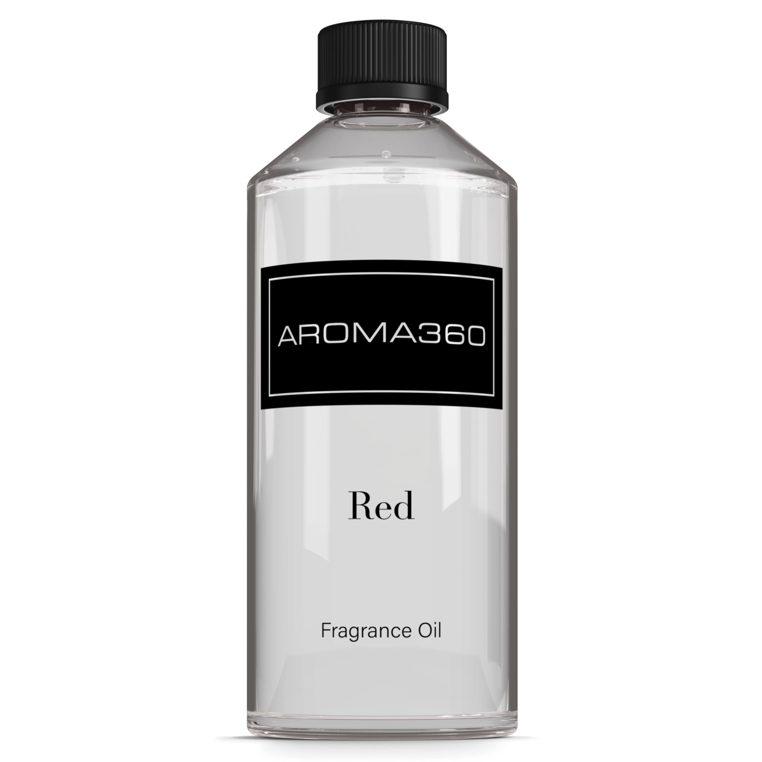 Aroma360 Red 500ml bottle ready for home fragrance
