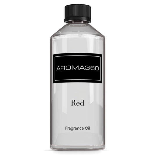 Aroma360 Red 500ml bottle ready for home fragrance