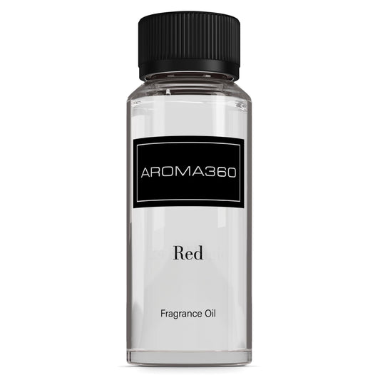 Aroma360 Red Diffuser Oil Bottle for premium home fragrance.