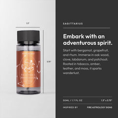 Aroma360 Sagittarius Pro-Pod packaging emphasizes vegan, cruelty-free, paraben-free formula.