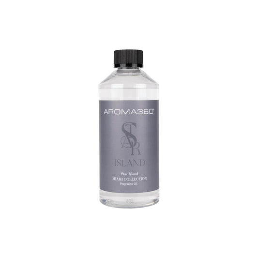 Aroma360 Star Island fragrance oil bottle with Pink Champagne, ideal for elevating a tranquil living space.