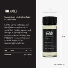 Aroma360 The Duel oil bottle with citrus and musk hints for a vibrant room ambiance.