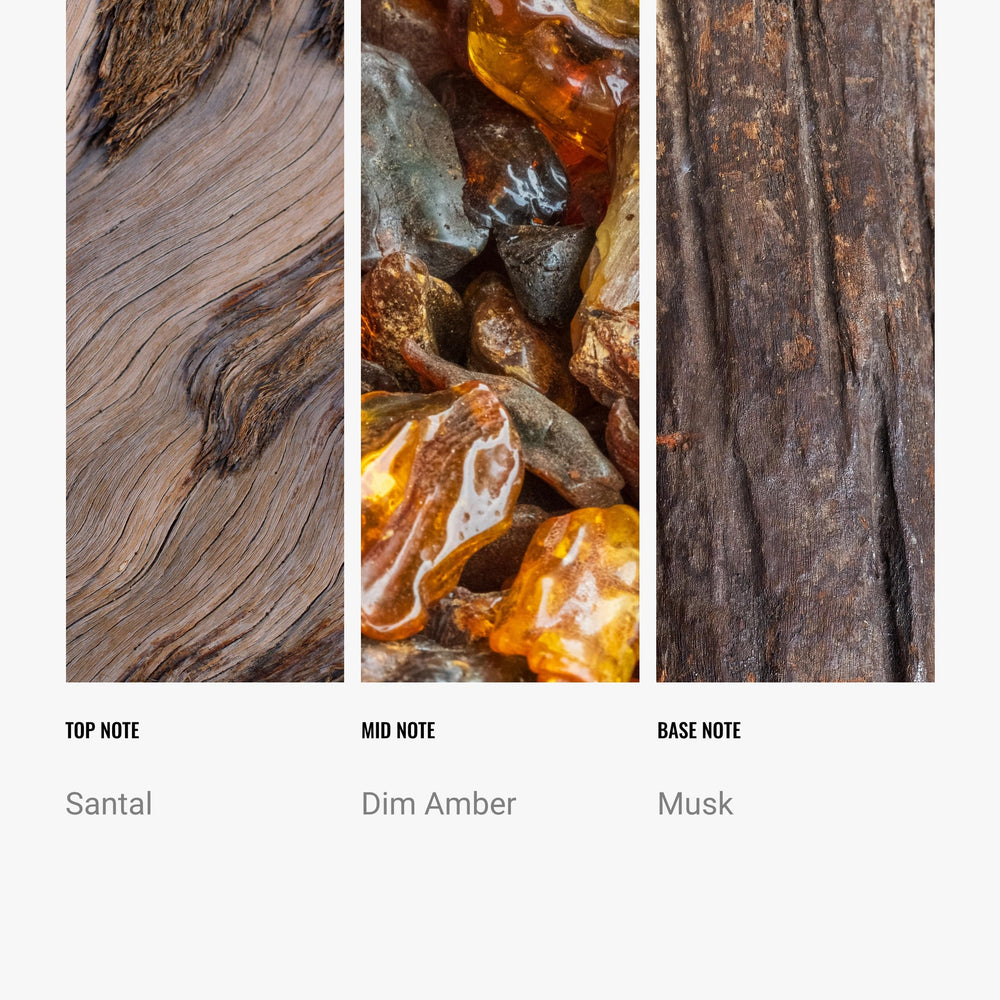 Aroma360 The Duel fragrance oil features santal and oud wood notes for depth.