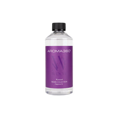 Aroma360 Wynwood fragrance oil bottle shows pink grapefruit, armoise, white patchouli for a luxurious home scent