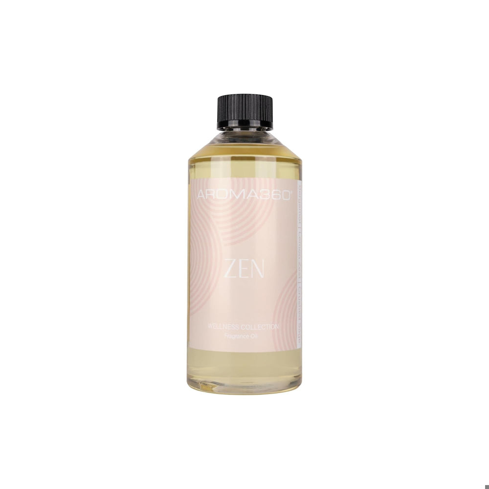 Aroma360 Zen fragrance oil bottle pour for a calming diffuser experience