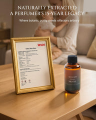 Aromadd Citrus diffuser oil bottle beside diffuser vent for even scent diffusion.