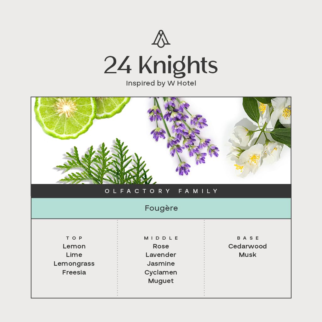 AROMAPLAN 24 Knights fragrance oil pour demonstrating diffusion customization