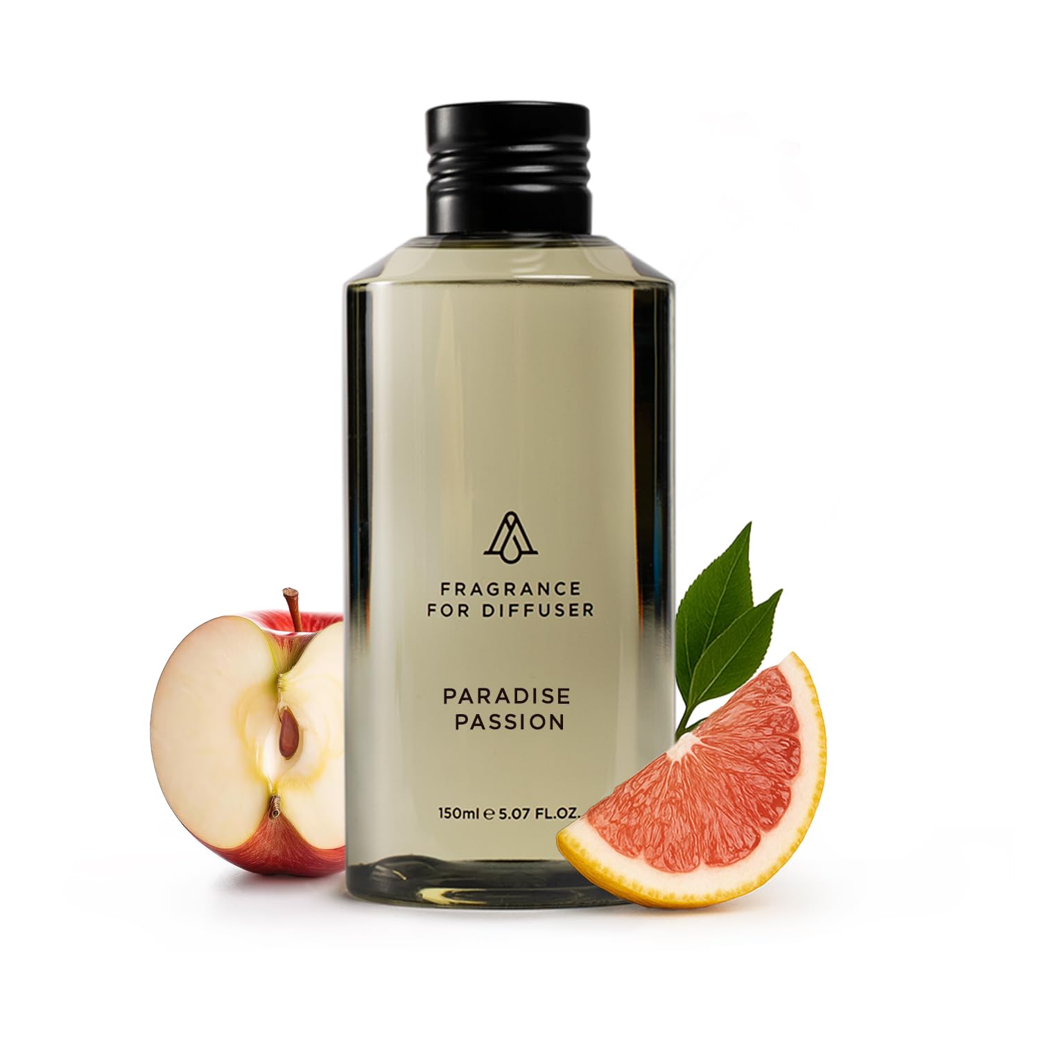 AROMAPLAN Paradise Passion bottle on a shelf, delivering a refreshing room ambience.