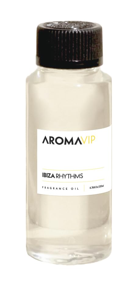 Aromar Ibiza Rhythms green tea bottle for calm lobby ambience and long-lasting scent.