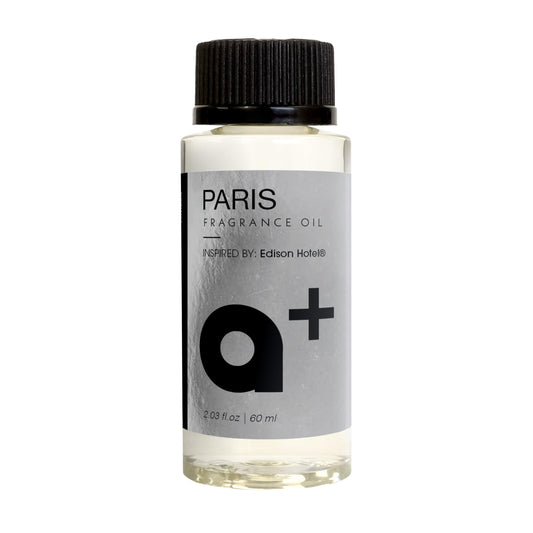 Aromar+ fragrance oil Paris-inspired Edison bottle for elegant home scent
