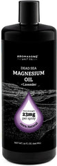 Aromasong Magnesium Spray Lavender bottle releases calming aroma with quick absorption