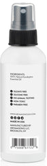 Aromasong Eucalyptus spray next to towels, ready for daily routine.