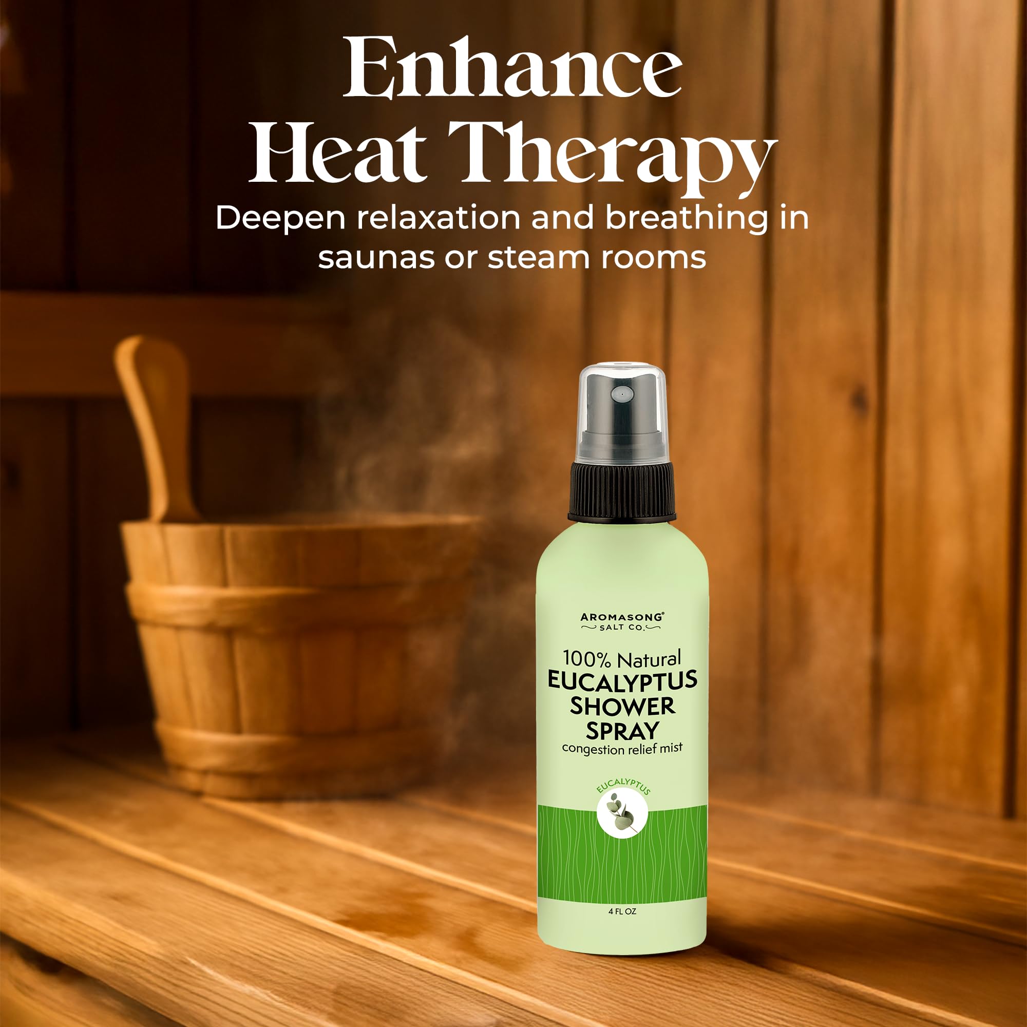 Aromasong USA-made natural elixir bottle, clean plant-based ingredients.
