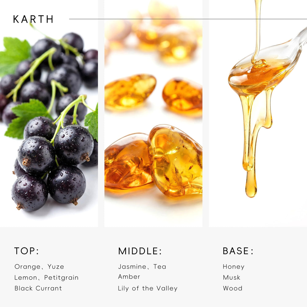AROMASOUL Karth hotel fragrance bottle on elegant packaging implies luxury in any room.