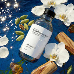 AROMASOUL Romantic Encounter 120 mL bottle displayed on shelf in elegant packaging.