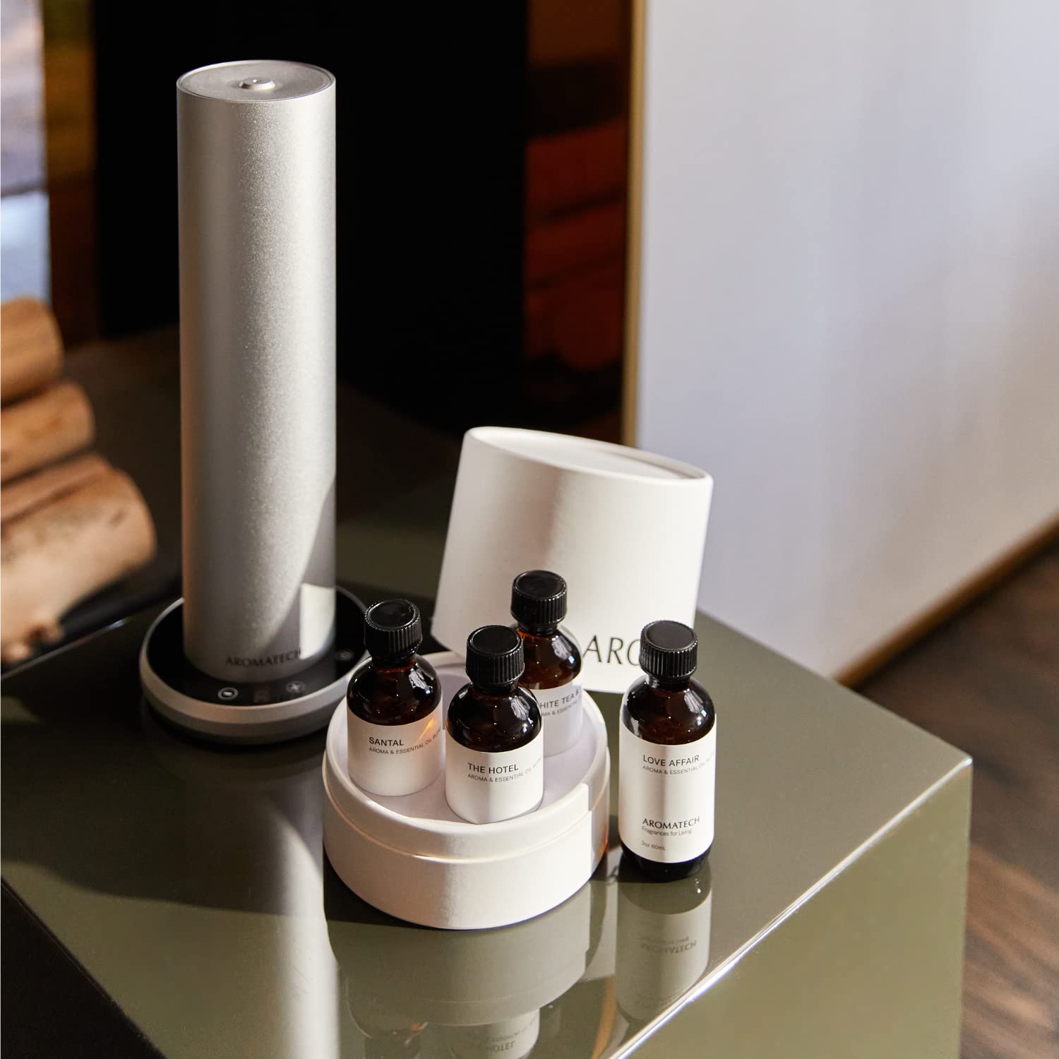 A AromaTech Bestsellers gift-set display ready for gifting