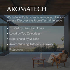 Aromatech The Hotel fresh pine note adds clean, nature-inspired vibe.